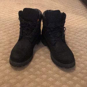 Black Nubuck Premium Timberlands- Mens 9.5